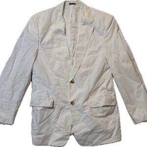 Cream Off-White Lightweight Blazer Jacket | Single Button | Men’s L